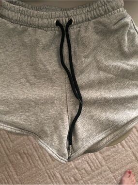 Light Gray Cozy Knit Shorts